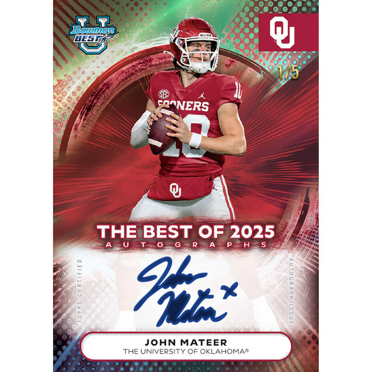 2025 Bowman University Best Football Factory Sealed Hobby Box