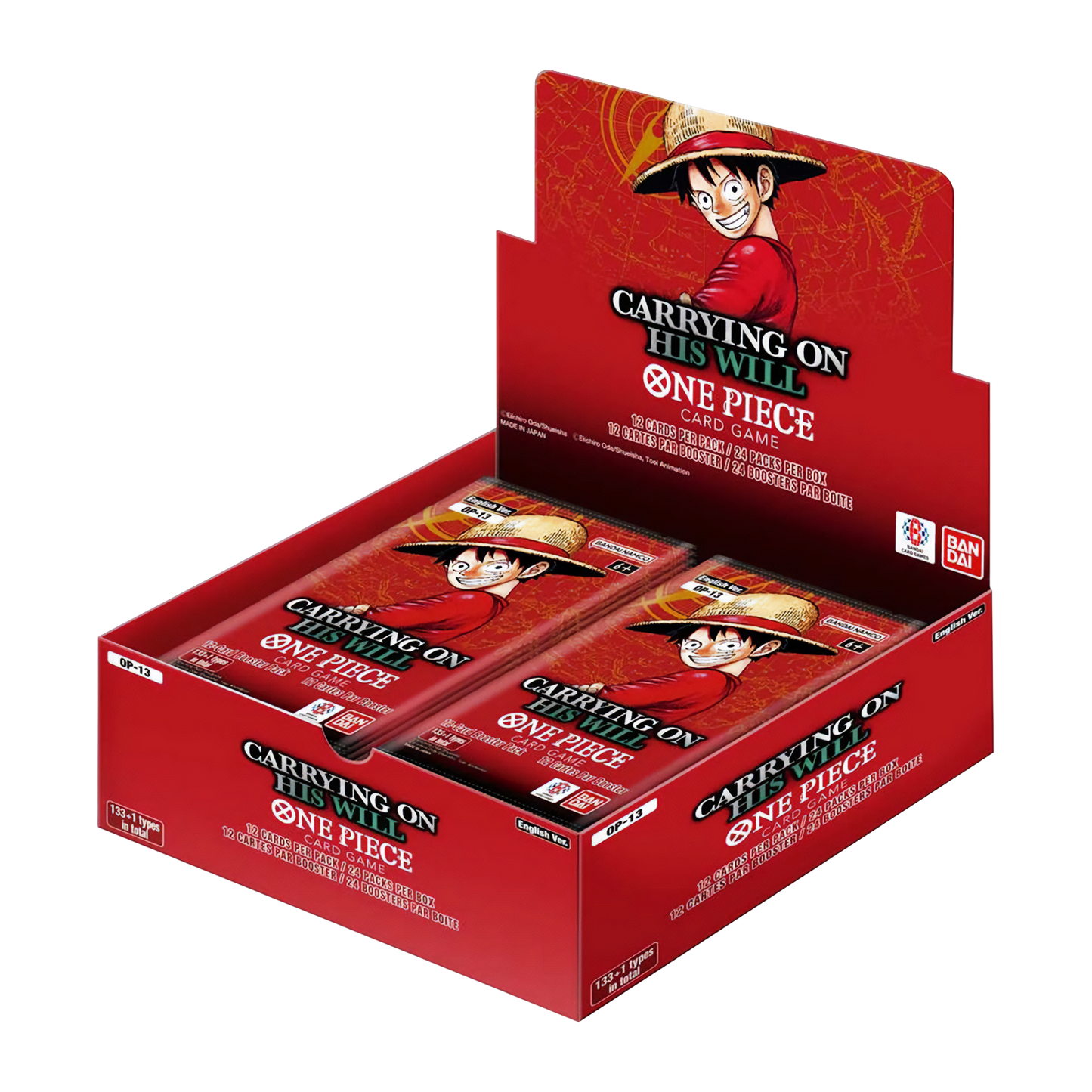 One Piece Card Game: Carrying on His Will ENGLISH Booster Box (OP-13) - Bandai
