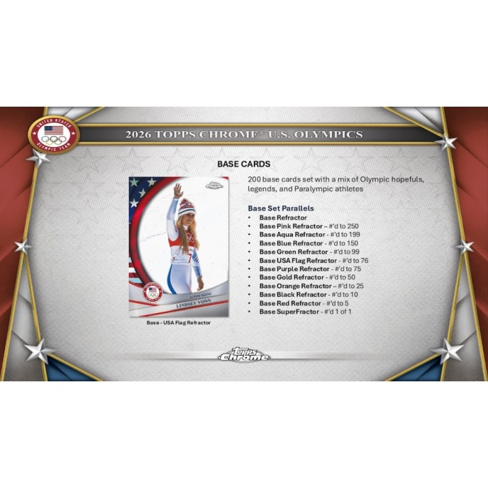 2026 Topps Chrome U.S. Olympics Hobby Box