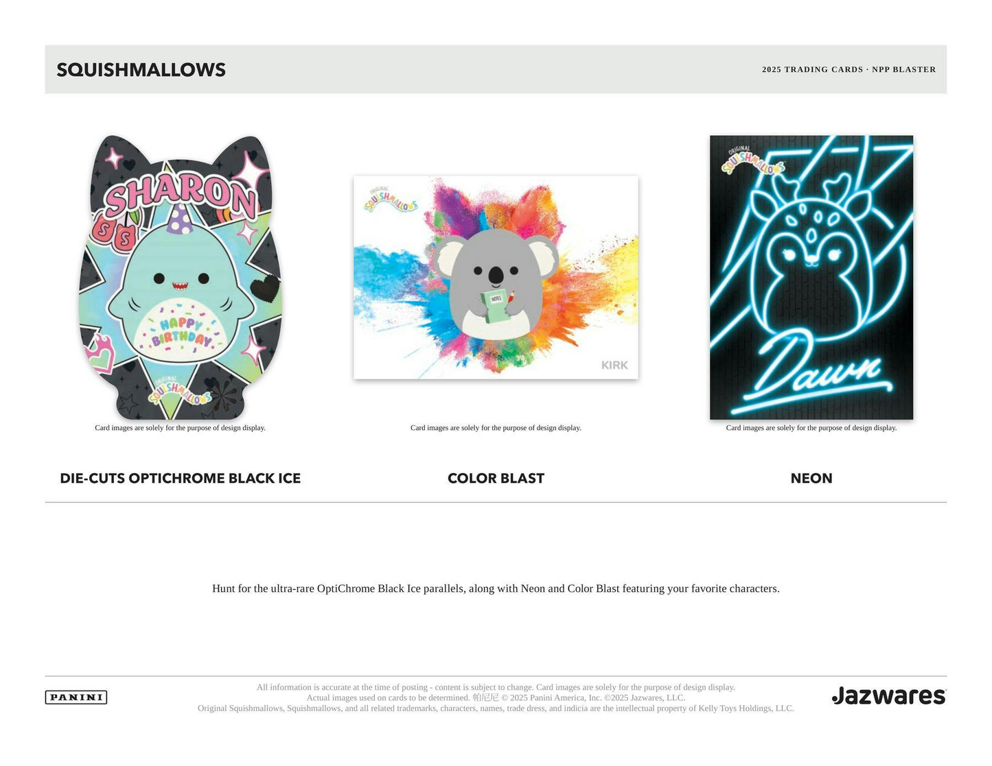 2025 Panini Squishmallows SERIES 2 Blaster Box