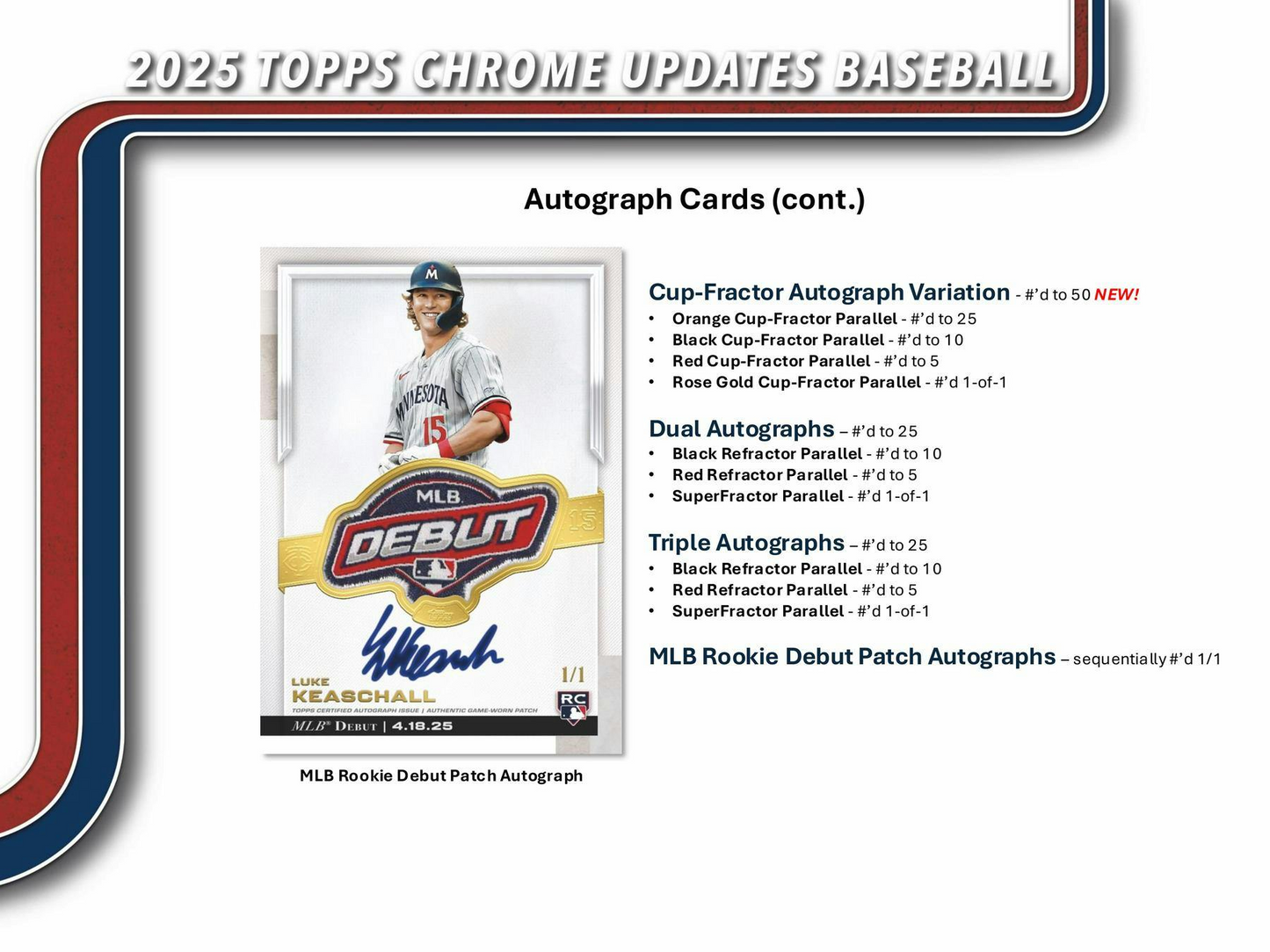 2025 Topps Chrome Updates Baseball Factory Sealed Mega Box