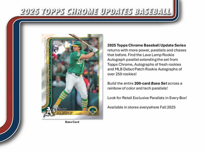 2025 Topps Chrome Updates Baseball Factory Sealed Value Box