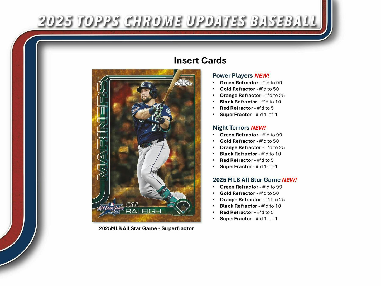 2025 Topps Chrome Updates Baseball Factory Sealed Value Box