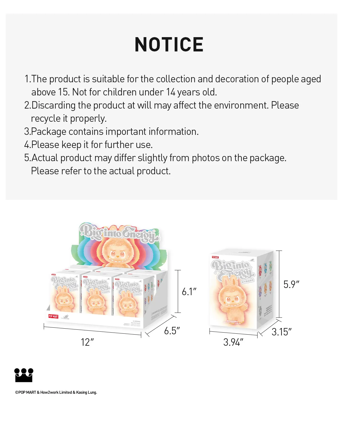 Labubu Big Into Energy - THE MONSTERS Vinyl Plush Pendant Blind Box