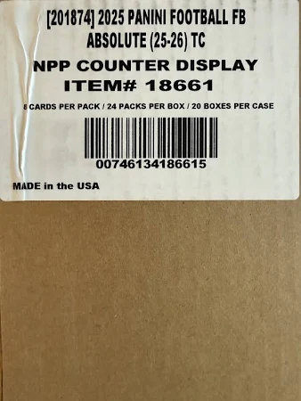 2025 Panini Absolute Football Counter Display Box