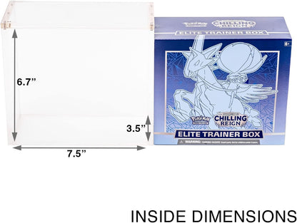 Platinum Protectors Acrylic Display Case for Pokemon Elite Trainer Box with Magnetic Top