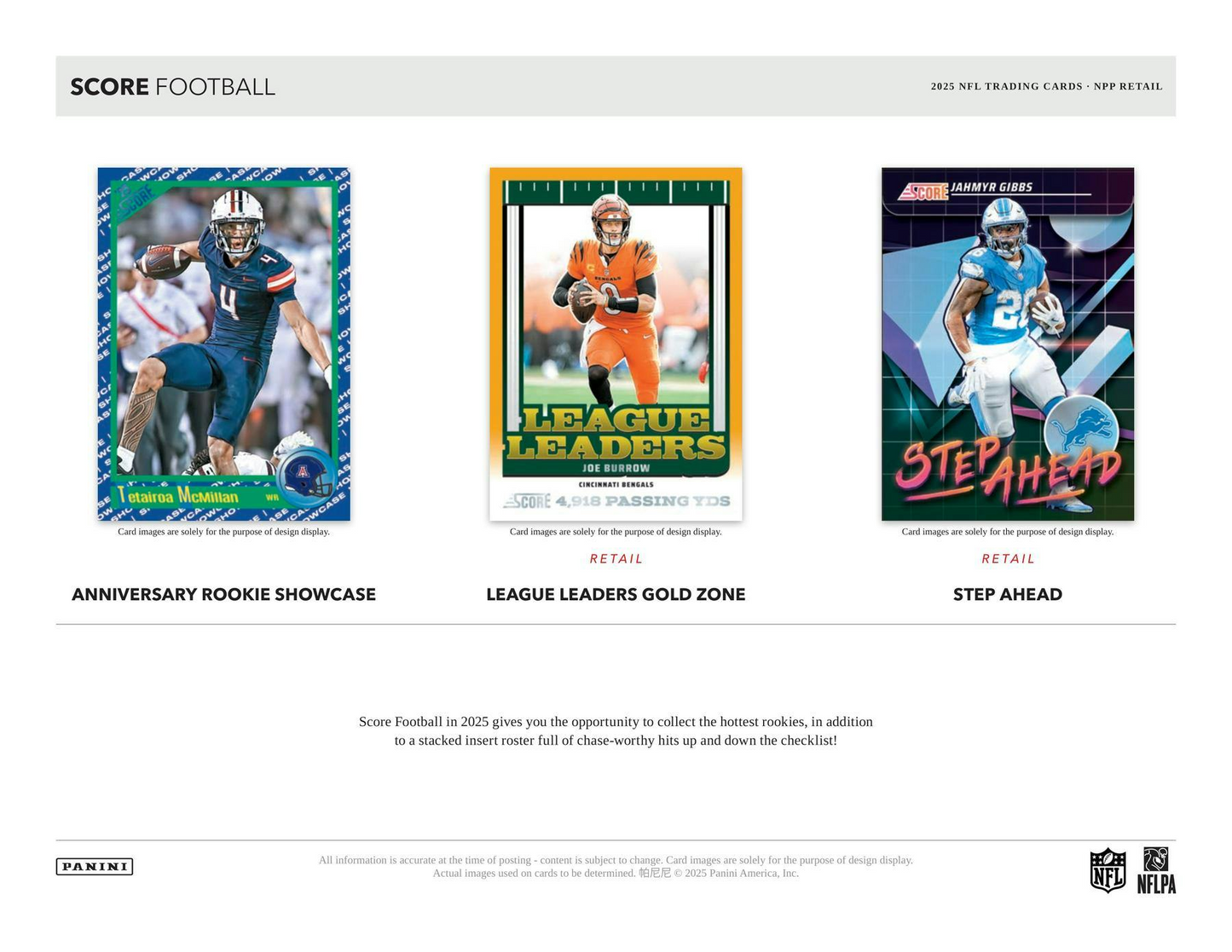 2025 Panini Score Football Mega Box